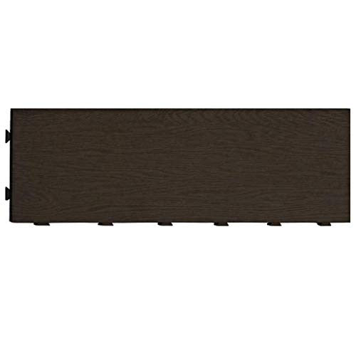 Nortene Terrangle loseta sin base plástica 20x60 cm marrón oscuro For Cheap