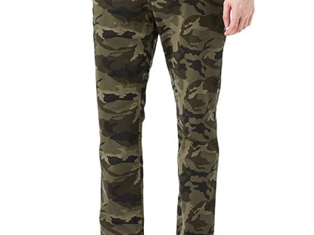 Amazon Essentials Pantalón Chino Elástico, Cómodo, Lavado y de Ajuste Deportivo (Previamente Goodthreads) Hombre, Verde, Camuflaje, 48 Online Hot Sale