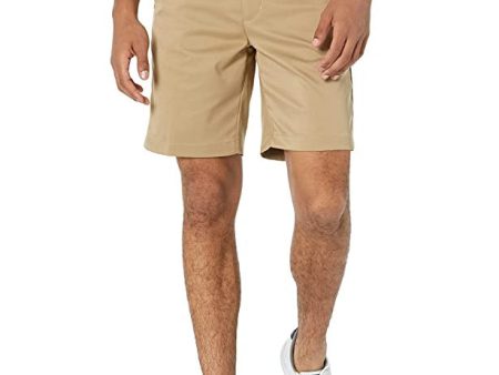 Amazon Essentials Pantalón corto elástico de golf y corte clásico (disponible en tallas grandes y largos especiales) Hombre, Marrón Caqui, 46 For Discount