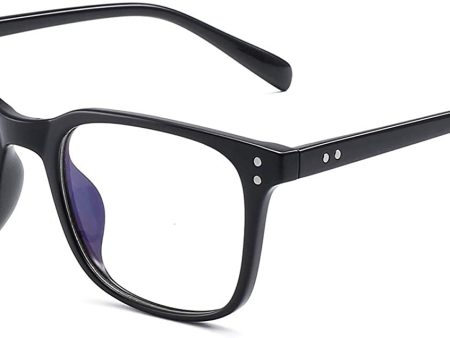 JM Gafas de Vista Bloqueo Luz Azul Computadora Ordenador Anti Rayo Azul Filtro Para Mujer Hombre Anteojos Cuadrado Reduce Fatiga Visual Negro For Cheap