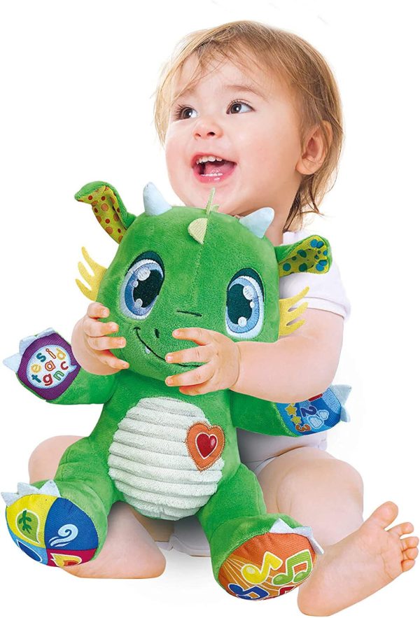 (Idioma Francés) - Clementoni 52506 Mon Copain Le Dragon – Peluche Interactivo – Juguete para Bebé, Versión Francesa, 6 Meses y Más on Sale