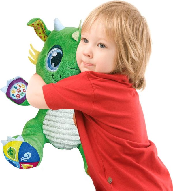 (Idioma Francés) - Clementoni 52506 Mon Copain Le Dragon – Peluche Interactivo – Juguete para Bebé, Versión Francesa, 6 Meses y Más on Sale