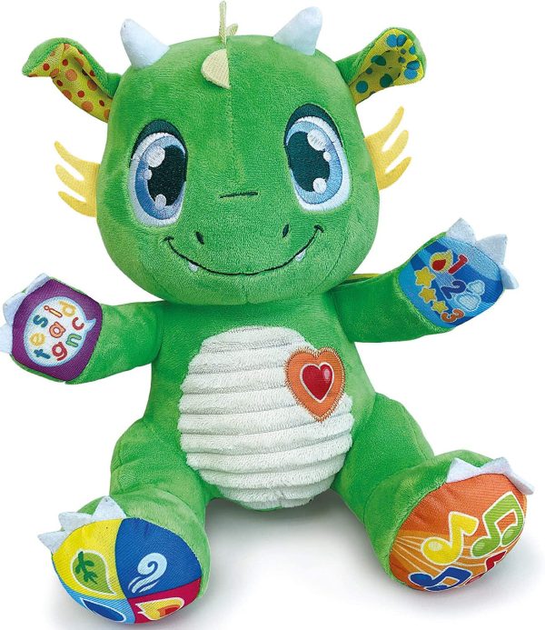 (Idioma Francés) - Clementoni 52506 Mon Copain Le Dragon – Peluche Interactivo – Juguete para Bebé, Versión Francesa, 6 Meses y Más on Sale