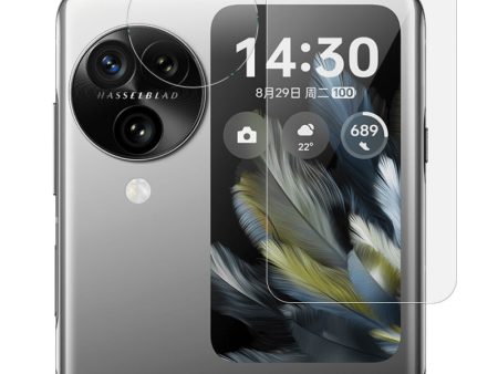 IMAK For Oppo Find N3 Flip 5G Tempered Glass Camera Lens Film with Rear Small Screen Protector Set Online now