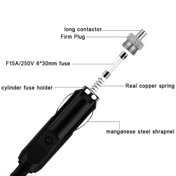 TR-35 PD Fast Charging Car Charger Type-C + Dual USB QC 3.0 Charger with Dual Cigarette Lighter Sockets For Cheap