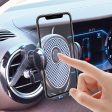 C2211 Air Vent Car Mount Phone Holder Three-point Support Air Outlet ABS+Metal Cellphone Stand Bracket on Sale