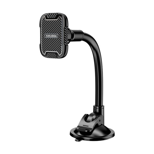 KAKUSIGA KSC-473B YUANXING Series Magnetic Car Phone Holder PVC+Aluminum Alloy Flexible Hose Phone Bracket on Sale