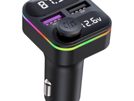 C37 Bluetooth FM Transmitter for Car QC3.0 20W Fast Charger LED Backlit Atmosphere Light MP3 Player Fashion