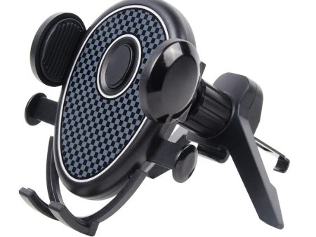 C2211 Air Vent Car Mount Phone Holder Three-point Support Air Outlet ABS+Metal Cellphone Stand Bracket on Sale